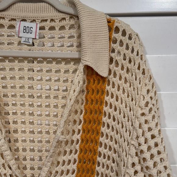 BDG Cream and Tan Knit Sweater - Picture 3 of 9